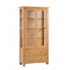 Dorset Oak Glazed Display Cabinet